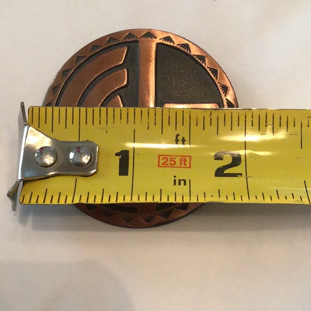 Vtg. 3 Pc Solid Copper Thunderbird/Cactus Jewelry - image 4